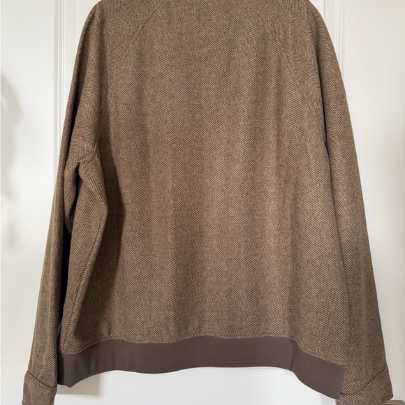 Banana Republic - Men's Brown Herringbone Zip-Front Jacket - Picture 2 of 4